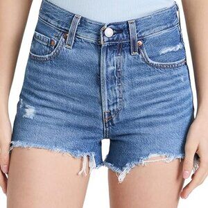 Levi's Premium Ribcage Denim Shorts, 29